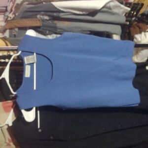 Blue Sleeveless Top